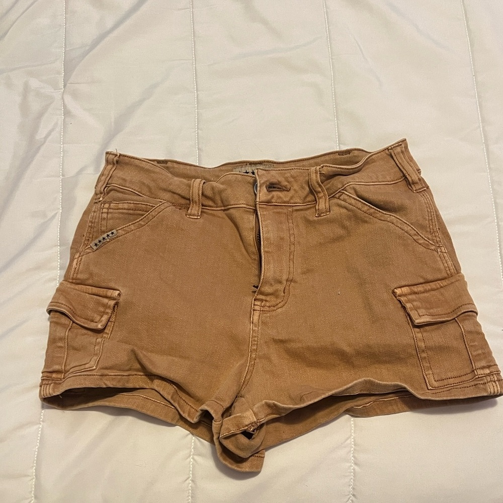 Five Star Women's Tan Jean Shorts